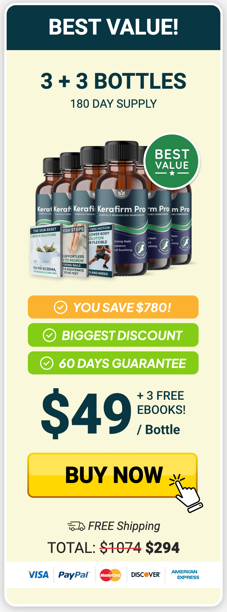 Kerafirm Pro 180 day supply